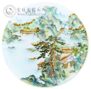 张志汤《春风又绿江南岸》（瓷板画）